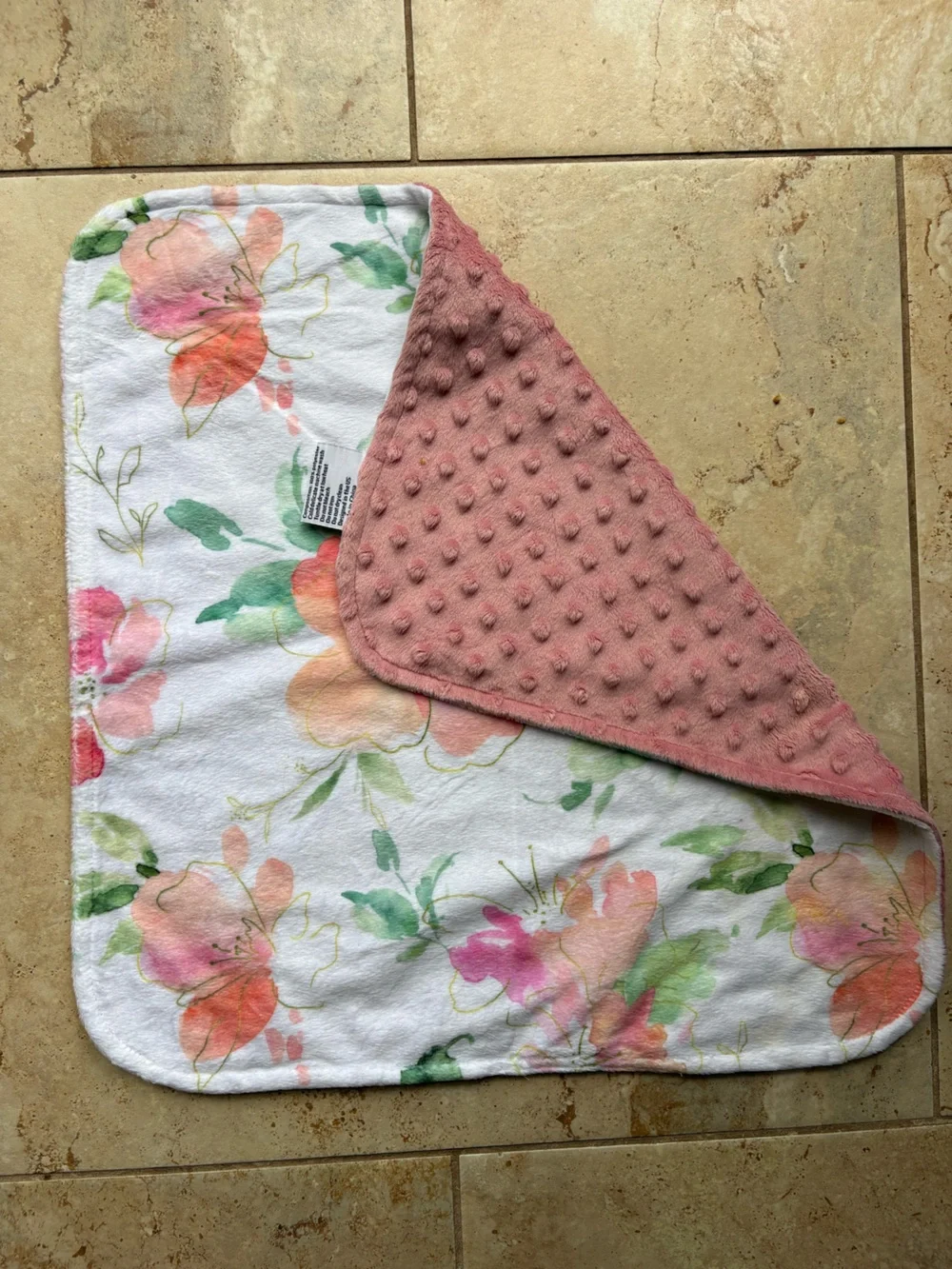 aden + anais Pink Butterfly Bib and Floral Muslin Set